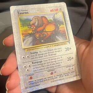 POKEMON CARDS LEGENDARY FIREWORK COLLECTION (Tauros and Caterpie)